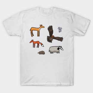 British Forest Animals T-Shirt